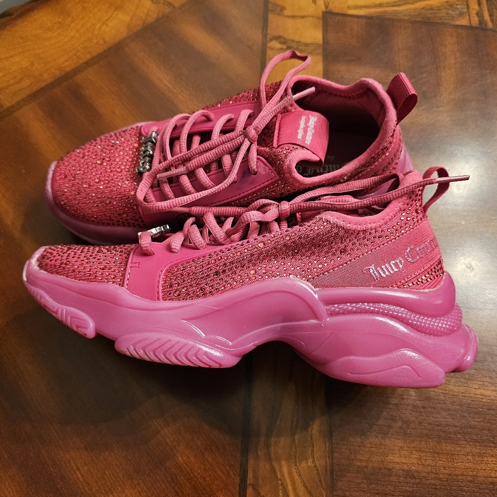 Juicy pink Rhinestone Shoes ~ Size 6.5
